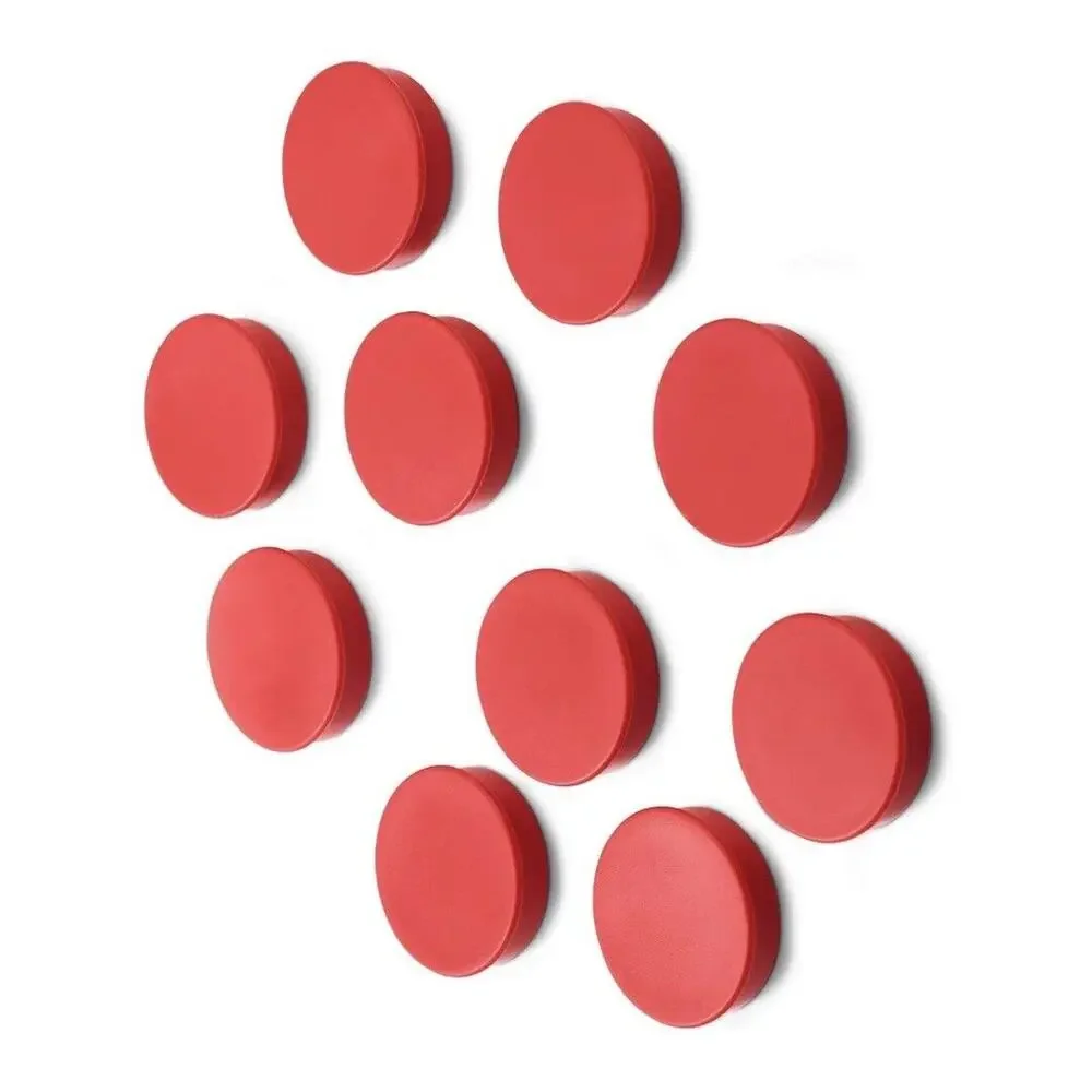 Scribble Red Round Magnet Whiteboard Set Of 20